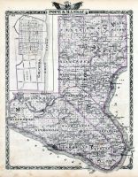 Pope County Map, Massac County Map, Golconda, Illinois State Atlas 1876